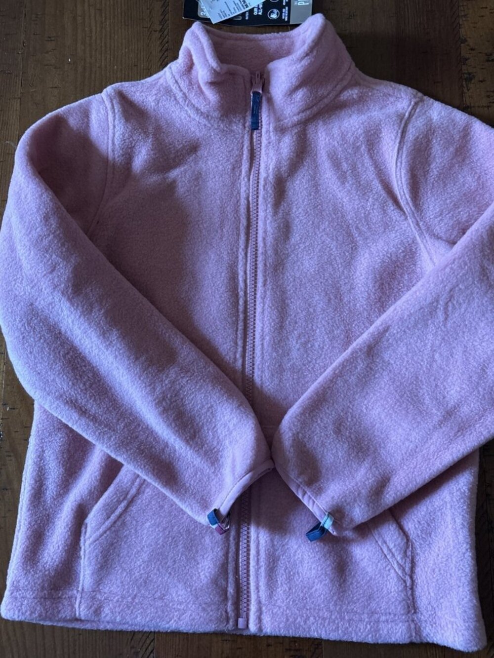 The Children’s Place 3 In 1 Blue Floral Jacket Pink Interior Fleece Size M 7/8 - Picture 7 of 8